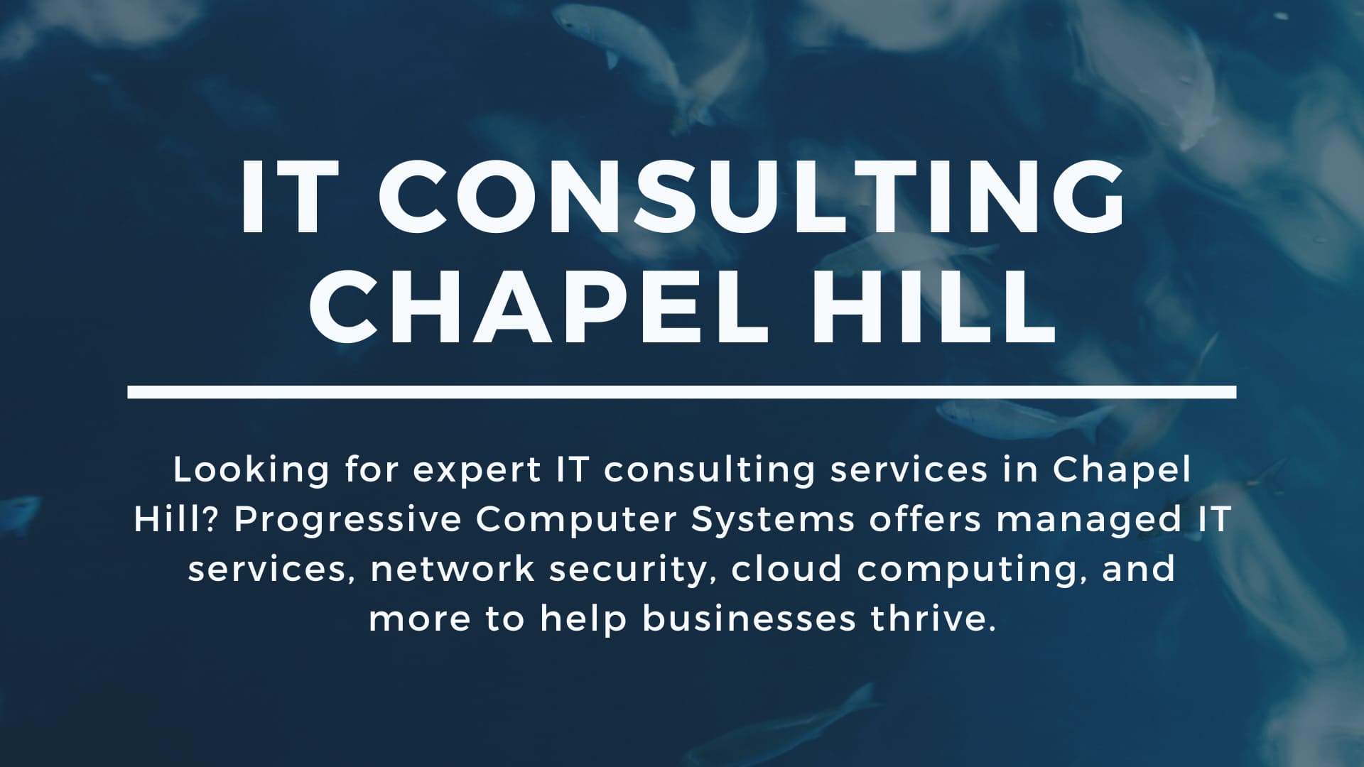 IT Consulting In Chapel Hill & Surrounding Areas